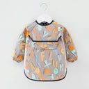 Waterproof Cotton Bib for Kids - Long Sleeve Feeding Apron