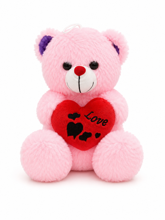 Pink Bear with Red Heart