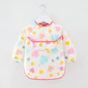 Waterproof Cotton Bib for Kids - Long Sleeve Feeding Apron