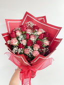 Roses & Baby's Breath Bouquet