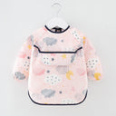 Waterproof Cotton Bib for Kids - Long Sleeve Feeding Apron