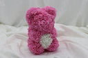 Fuchsia with White Heart Bear - 25cm