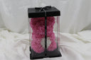 Fuchsia with White Heart Bear - 25cm