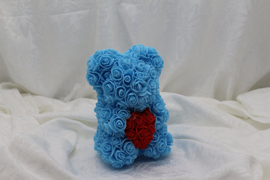 Bluebelle with Red Heart Bear - 25cm