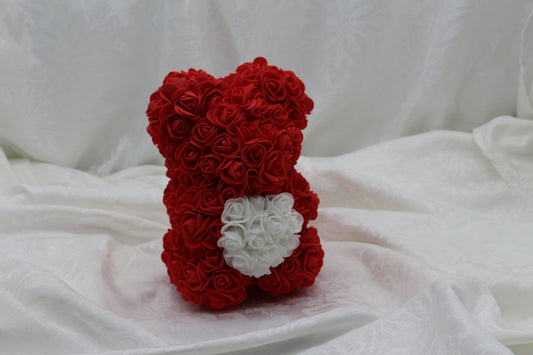 Blaze with White Heart Bear - 25cm