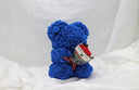 Sapphire Bear with Bouquet - 25cm