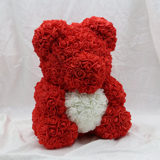Large Blaze with White Heart Bear - 40cm