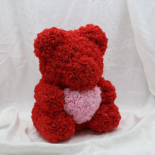 Large Blaze with Pink Heart Bear - 40cm