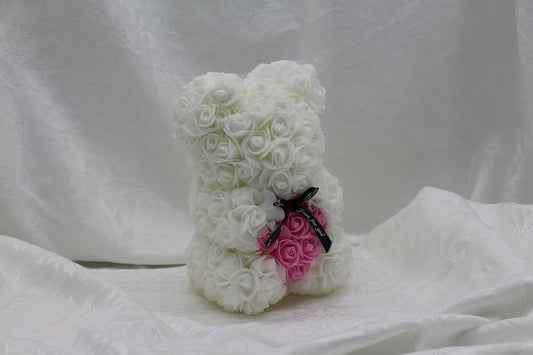 Snow Bear with Pink Heart Bear-25cm