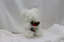 Snow Bear with Red Bouquet - 25cm