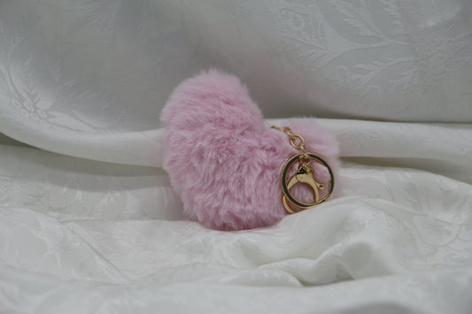 Blush Heart Keychain