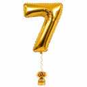 Gold Number 7 Balloon