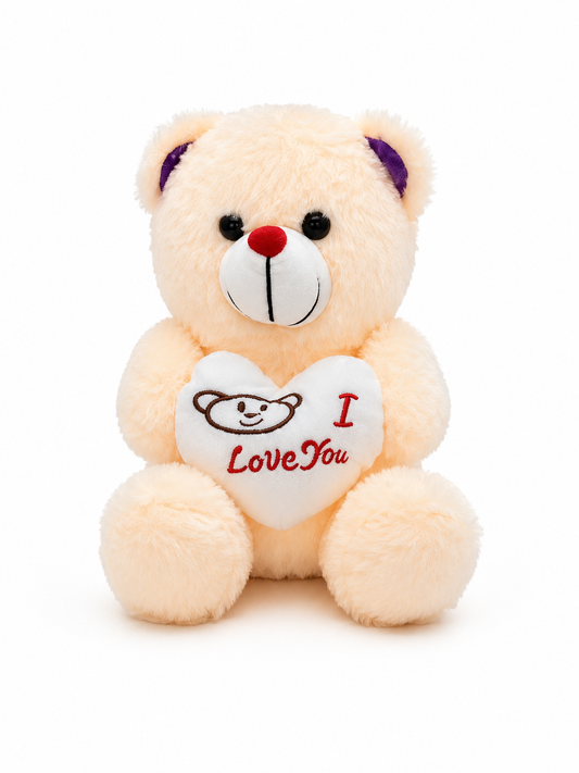 Beige I Love you Teddy Bear