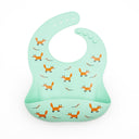 Baby Waterproof Silicone Bib with Rice Pocket