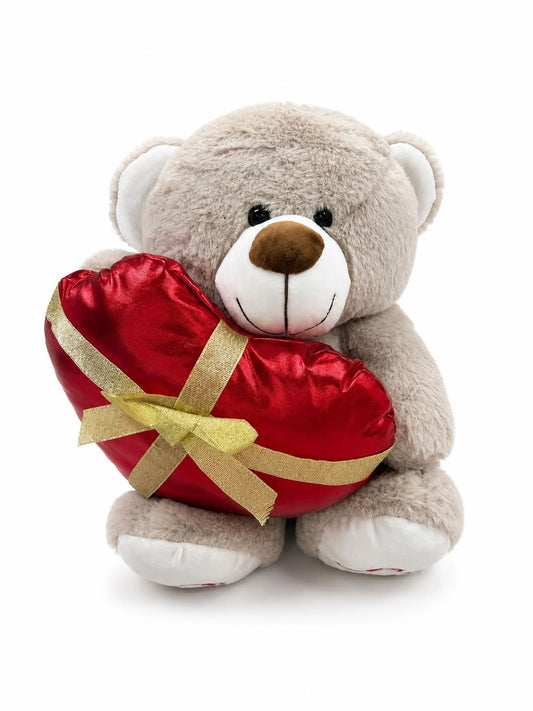 Brown Cuddle Bear with Heart